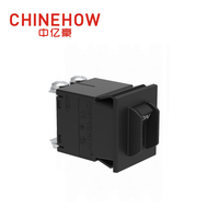 CVP-SM Hudraulic Magnetic Circuit Breaker Angle Rocker พร้อม Guard Actuator พร้อม M4 Screw Bus 2P สีดำ