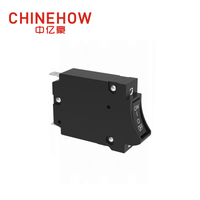 CVP-BM Hudraulic Magnetic Circuit Breaker Angle Rocker พร้อม Guard Actuator พร้อมแท็บ (QC250) 1P 