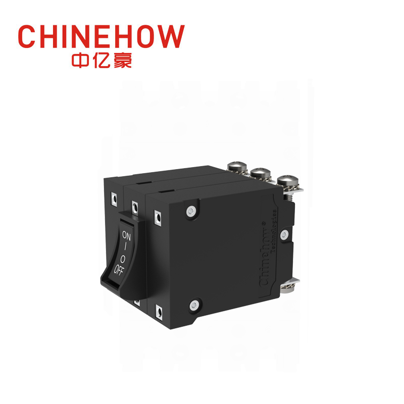 CVP-BM Hudraulic Magnetic Circuit Breaker Angle Rocker พร้อม Guard Actuator พร้อม M4 Screw Bus 3P 