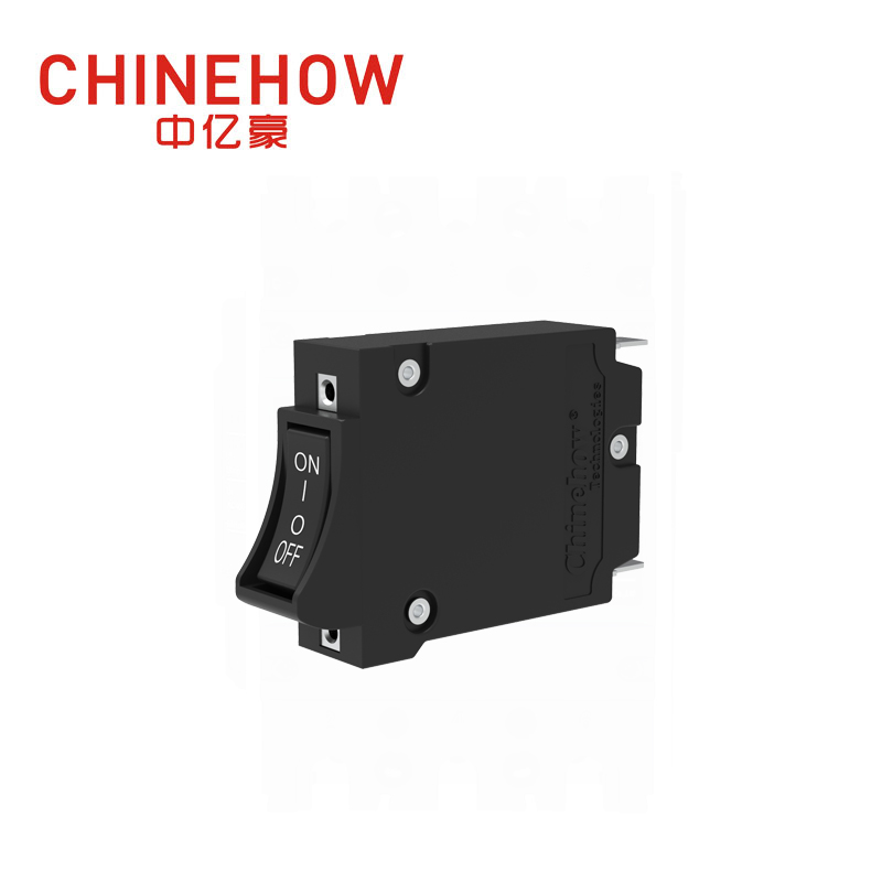 CVP-BM Hudraulic Magnetic Circuit Breaker Angle Rocker พร้อม Guard Actuator พร้อมแท็บ (QC250) 1P 