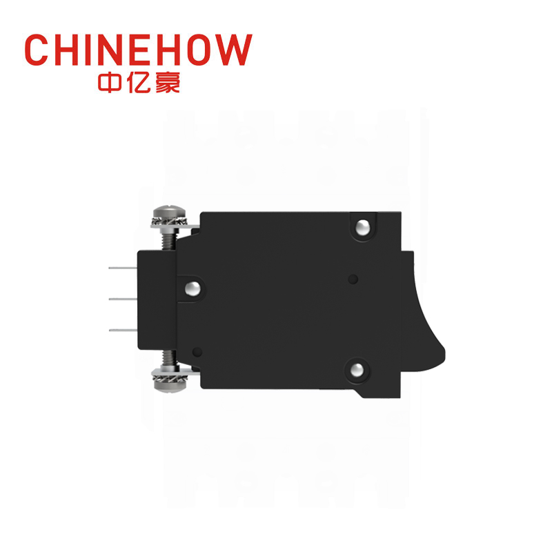 CVP-BM Hudraulic Magnetic Circuit Breaker Angle Rocker พร้อม Guard Actuator พร้อม M4 Screw Bus Auxiliary Switch 1P 