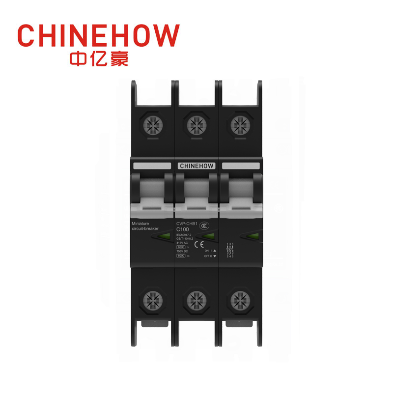 CVP-CHB1 ซีรี่ส์ 3P Black Miniature Circuit Breaker