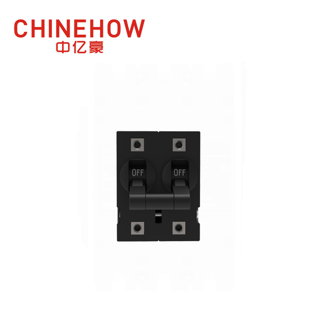 CVP-BM Hudraulic Magnetic Circuit Breaker Long Handle Per Pole Actuator with M4 Screw Bus 2P 