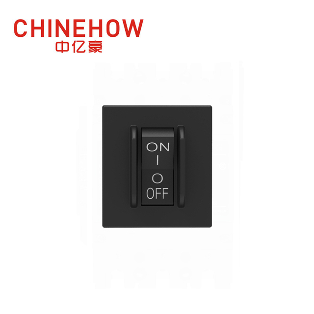 CVP-SM Hudraulic Magnetic Circuit Breaker Angle Rocker พร้อม Guard Actuator พร้อม M4 Screw Bus 2P สีดำ