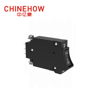 CVP-BM Hudraulic Magnetic Circuit Breaker Angle Rocker พร้อม Guard Actuator พร้อม M4 Screw Bus Auxiliary Switch 1P 