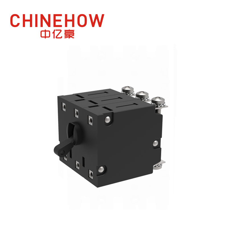 CVP-BM Hudraulic Magnetic Circuit Breaker Long Handle Per Pole Actuator with M4 Screw Bus 3P 