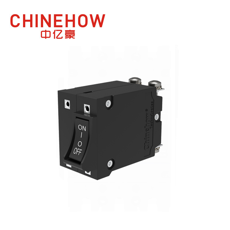 CVP-BM Hudraulic Magnetic Circuit Breaker Angle Rocker พร้อม Guard Actuator พร้อม M4 Screw Bus 2P 