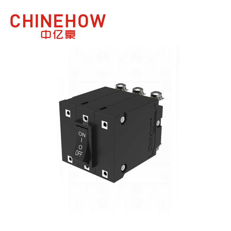 CVP-BM Hudraulic Magnetic Circuit Breaker Angle Rocker Actuator พร้อม M4 Screw Bus 3P 