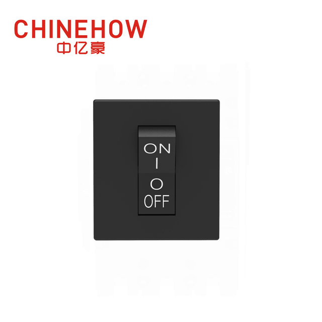 CVP-SM Hudraulic Magnetic Circuit Breaker Angle Rocker Actuator พร้อม M4 Screw Bus 2P Black Auxiliary Switch