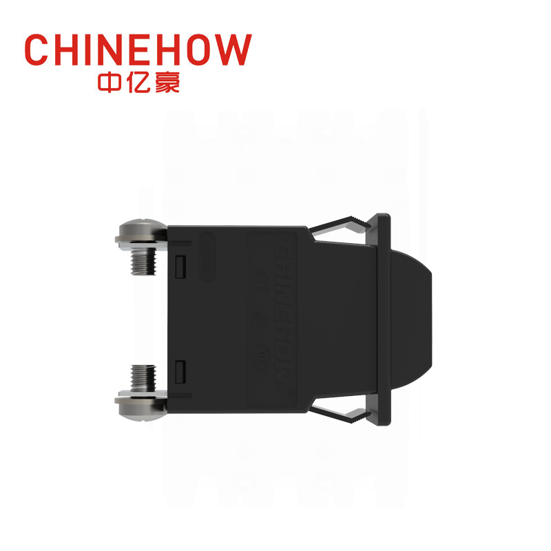 CVP-SM Hudraulic Magnetic Circuit Breaker Angle Rocker พร้อม Guard Actuator พร้อม M4 Screw Bus 1P สีดำ