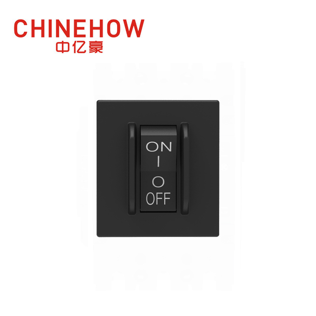 CVP-SM Hudraulic Magnetic Circuit Breaker Angle Rocker With Guard Actuator with Tab(QC250) 2P Black