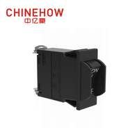 CVP-SM Hudraulic Magnetic Circuit Breaker Angle Rocker พร้อม Guard Actuator พร้อม M4 Screw Bus 1P สีดำ