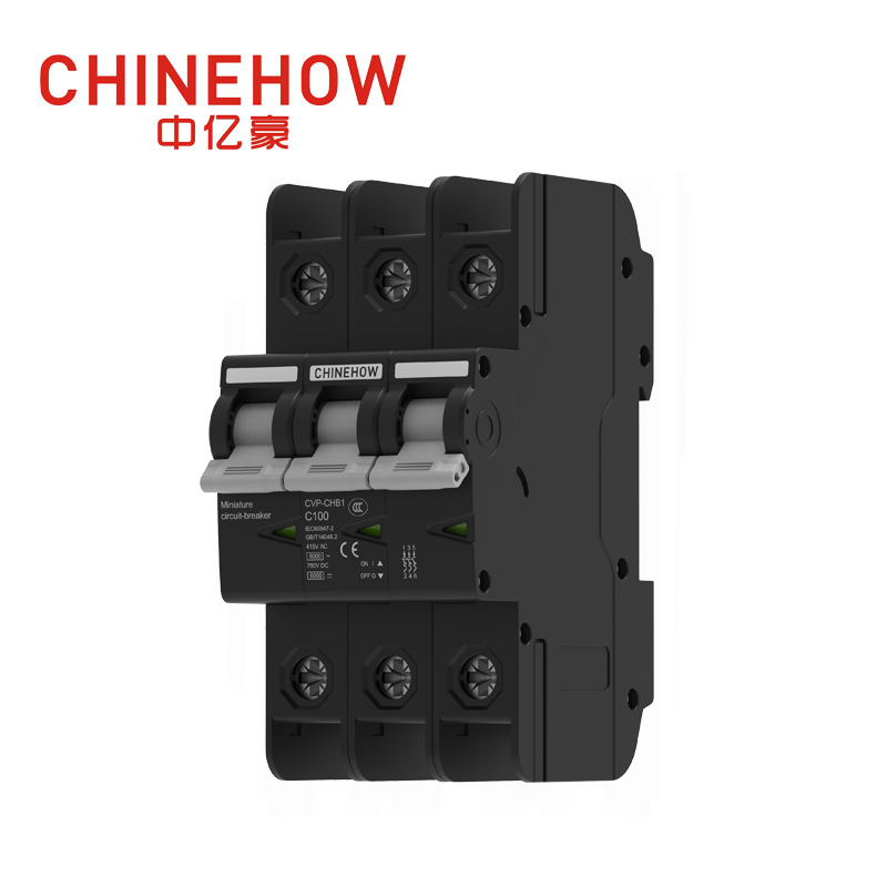 CVP-CHB1 ซีรี่ส์ 3P Black Miniature Circuit Breaker